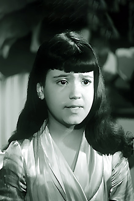 ميمي جمال في طفولتها في فيلم "أقوى من الحب"
