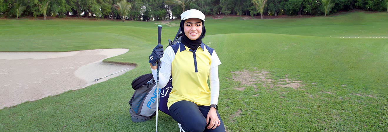لاعبة الجولف الإماراتية شهد السويدي: الدولة توفر كافة الإمكانات لتحفيز الموهوبين