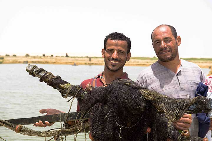 مهنة صيد الأسماك في نهر النيل، تصوير- أحمد شاكر