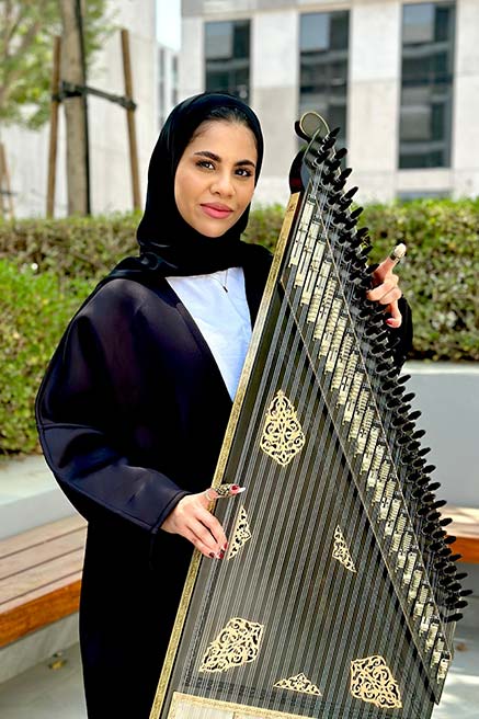 مريم الشالوبي: عزفي على آلة القانون في المناسبات المختلفة يحمل هدفاً