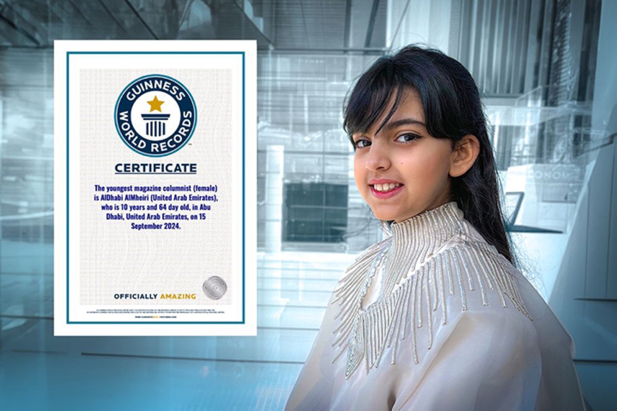 أصغر كاتبة عمود في مجلة