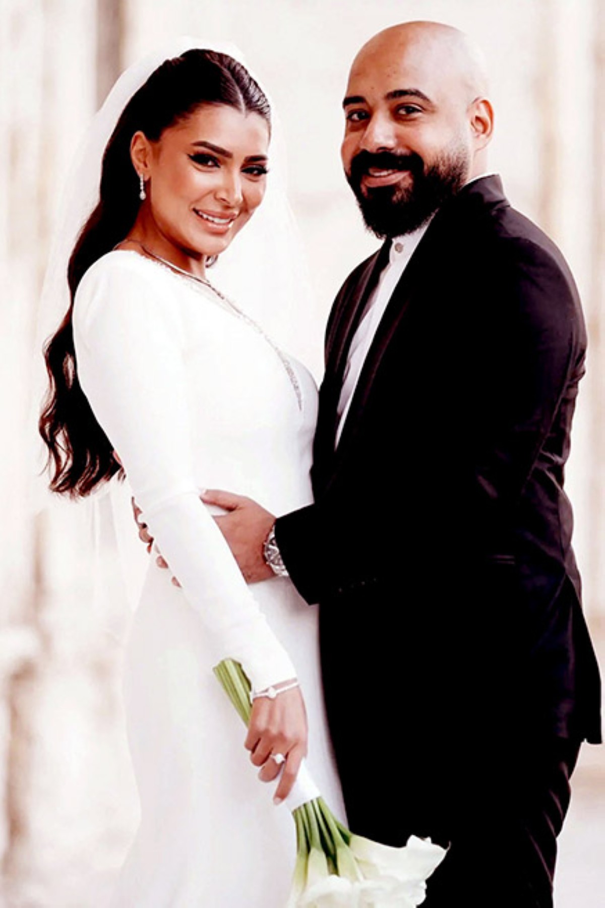 مع زوجها السيناريست هاني سرحان