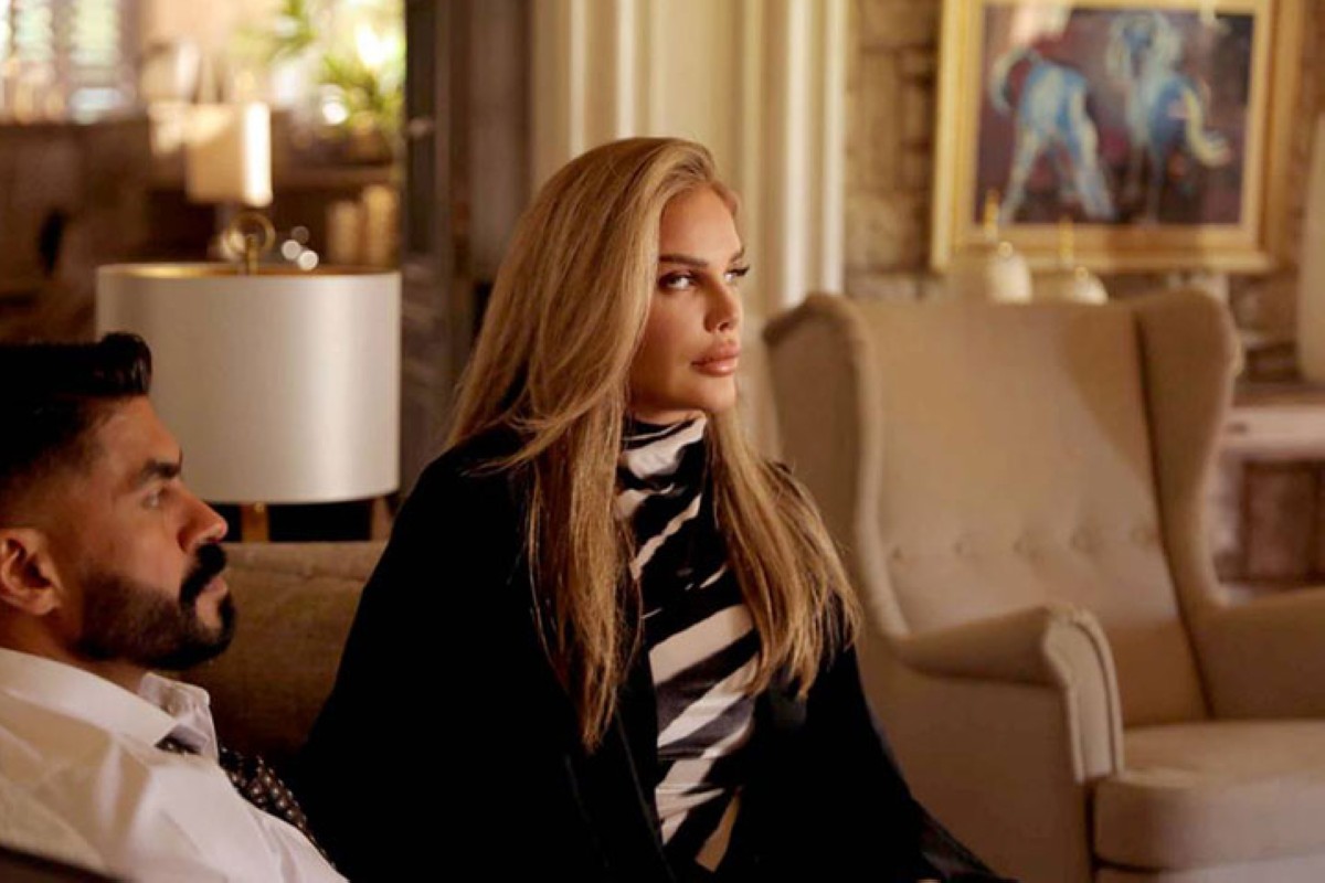 نيكول وخالد سليم في مشهد من مسلسل 