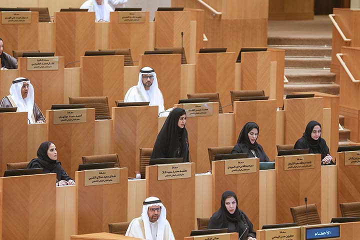 الحضور النسائي في المجلس الوطني الاتحادي